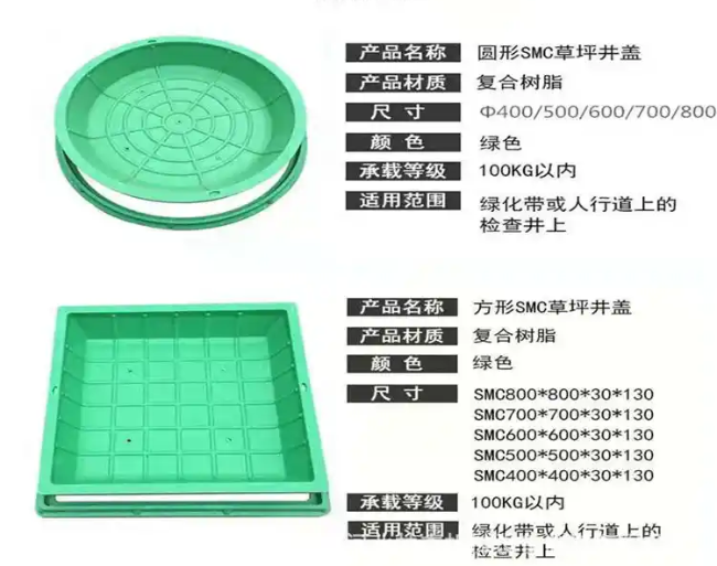 仙居树脂复合种植井盖展示
